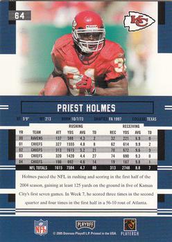 2005 Playoff Prestige #64 Priest Holmes Back