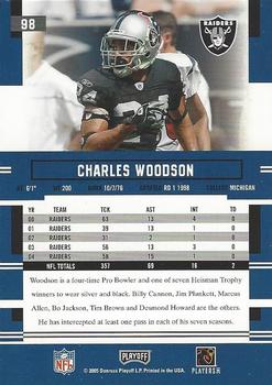 2005 Playoff Prestige #98 Charles Woodson Back
