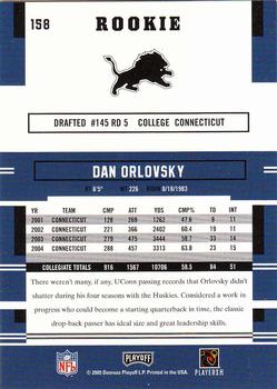 2005 Playoff Prestige #158 Dan Orlovsky Back