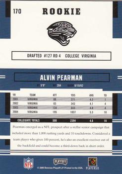 2005 Playoff Prestige #170 Alvin Pearman Back