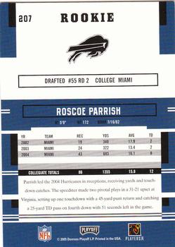 2005 Playoff Prestige #207 Roscoe Parrish Back