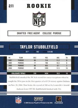 2005 Playoff Prestige #211 Taylor Stubblefield Back