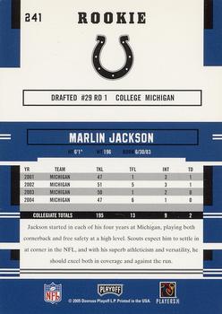 2005 Playoff Prestige #241 Marlin Jackson Back