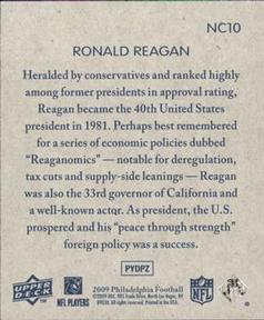 2009 Philadelphia - National Chicle #NC10 Ronald Reagan Back