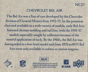 2009 Philadelphia - National Chicle #NC21 Chevrolet Bel Air Back