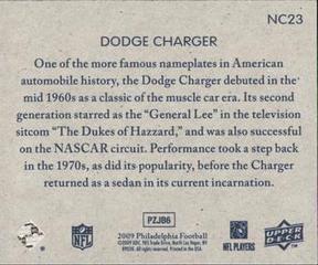2009 Philadelphia - National Chicle #NC23 Dodge Charger Back