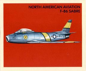 2009 Philadelphia - National Chicle #NC31 North American F-86 Sabre Front