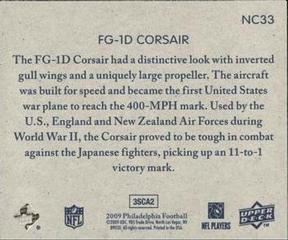 2009 Philadelphia - National Chicle #NC33 FG-1D Corsair Back