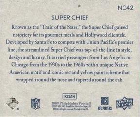 2009 Philadelphia - National Chicle #NC42 Super Chief Train Back