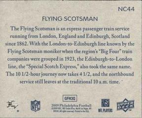 2009 Philadelphia - National Chicle #NC44 Flying Scotsman Train Back