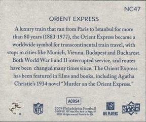 2009 Philadelphia - National Chicle #NC47 Orient Express Train Back