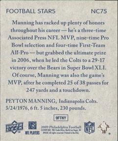 2009 Philadelphia - National Chicle #NC75 Peyton Manning Back