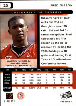 2005 Press Pass #25 Fred Gibson Back