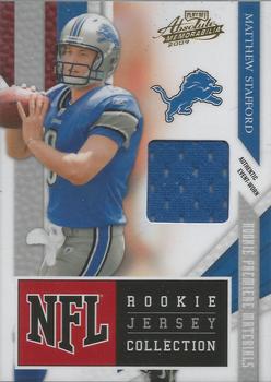 2009 Playoff Absolute Memorabilia - Rookie Jersey Collection #16 Matthew Stafford Front