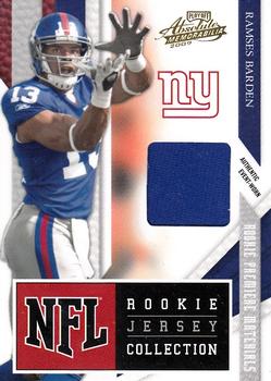 2009 Playoff Absolute Memorabilia - Rookie Jersey Collection #26 Ramses Barden Front