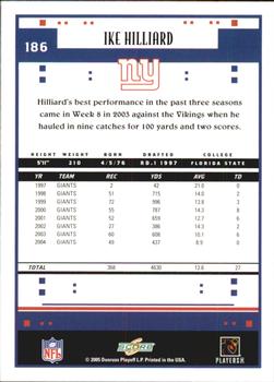 2005 Score #186 Ike Hilliard Back