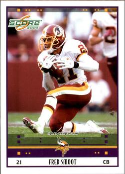 2005 Score #295 Fred Smoot Front