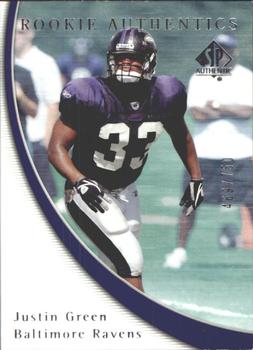2005 SP Authentic #171 Justin Green Front