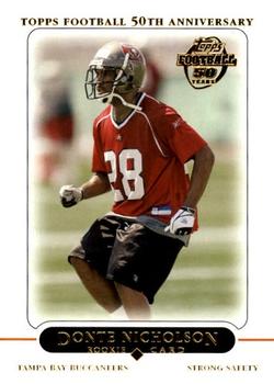 2005 Topps #374 Donte Nicholson Front