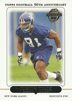 2005 Topps #394 Justin Tuck Front