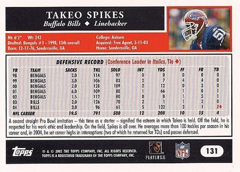 2005 Topps #131 Takeo Spikes Back