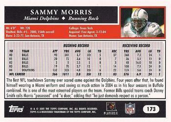2005 Topps #173 Sammy Morris Back