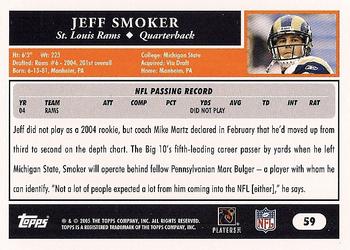 2005 Topps #59 Jeff Smoker Back