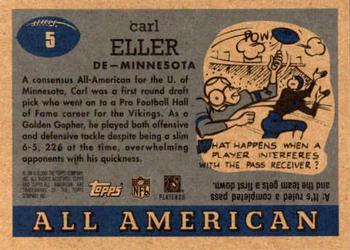 2005 Topps All American #5 Carl Eller Back