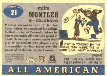 2005 Topps All American #21 Mike Montler Back