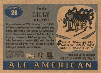 2005 Topps All American #26 Bob Lilly Back