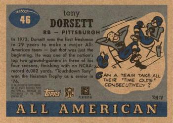 2005 Topps All American #46 Tony Dorsett Back