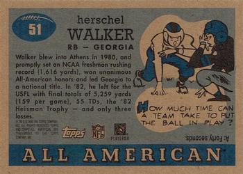 2005 Topps All American #51 Herschel Walker Back