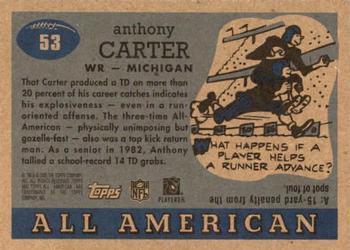 2005 Topps All American #53 Anthony Carter Back