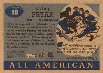 2005 Topps All American #58 Irving Fryar Back