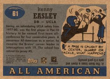 2005 Topps All American #61 Kenny Easley Back