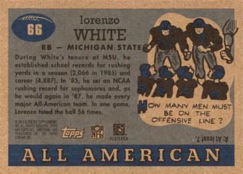 2005 Topps All American #66 Lorenzo White Back