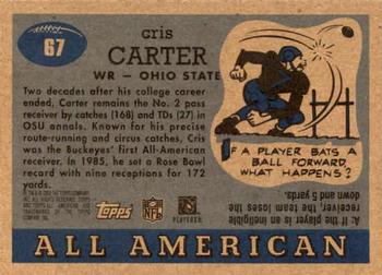 2005 Topps All American #67 Cris Carter Back