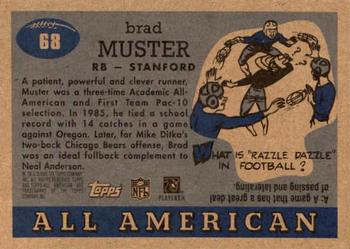 2005 Topps All American #68 Brad Muster Back