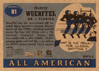 2005 Topps All American #81 Danny Wuerffel Back