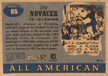 2005 Topps All American #85 Jay Novacek Back