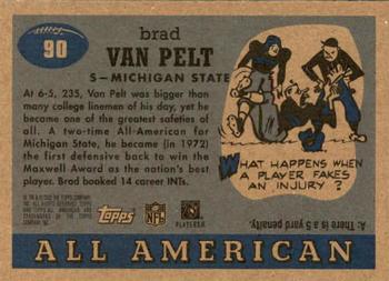 2005 Topps All American #90 Brad Van Pelt Back