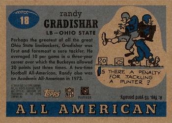 2005 Topps All American #18 Randy Gradishar Back