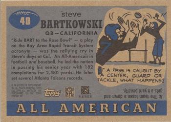 2005 Topps All American #40 Steve Bartkowski Back