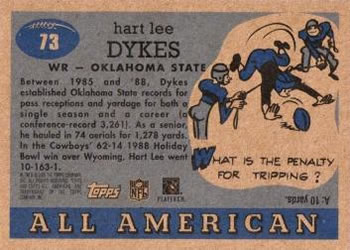 2005 Topps All American #73 Hart Lee Dykes Back