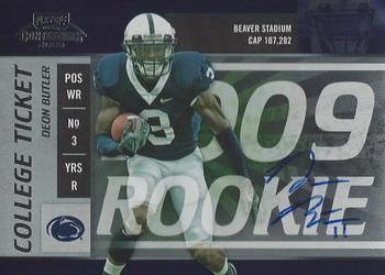 2009 Playoff Contenders - College Rookie Ticket Autographs #7 Deon Butler Front