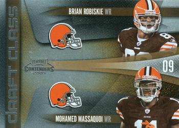 2009 Playoff Contenders - Draft Class #5 Brian Robiskie / Mohamed Massaquoi Front