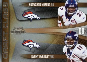 2009 Playoff Contenders - Draft Class #7 Knowshon Moreno / Kenny McKinley Front