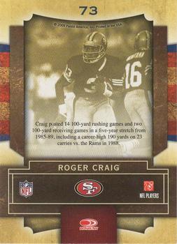 2009 Playoff Contenders - Legendary Contenders #73 Roger Craig Back