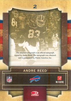 2009 Playoff Contenders - Legendary Contenders Autographs #2 Andre Reed Back
