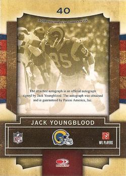 2009 Playoff Contenders - Legendary Contenders Autographs #40 Jack Youngblood Back